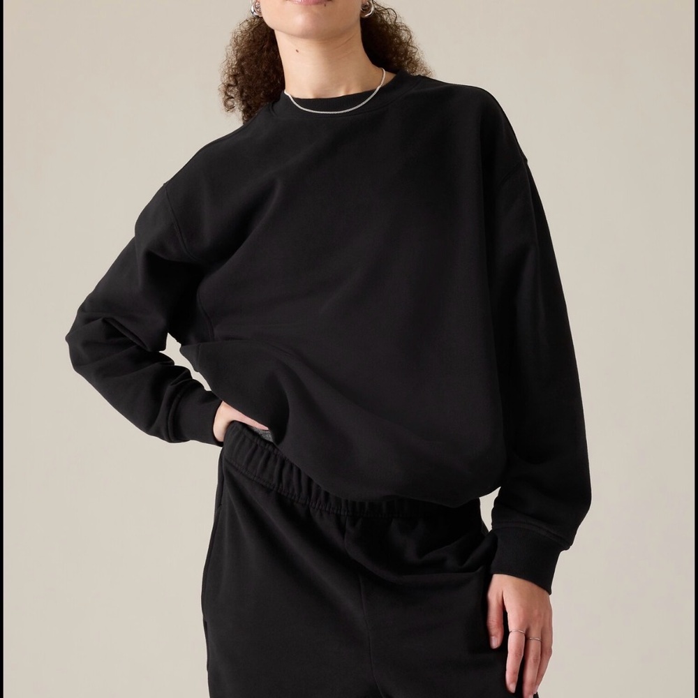 Athleta Forever Fleece Crewneck Sweatshirt